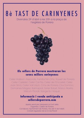 8è Tast Carinyenes en #Porrera | Viernes 29 abril #Priorat #Wine #WineLovers #PrioratLovers bit.ly/1N204v2