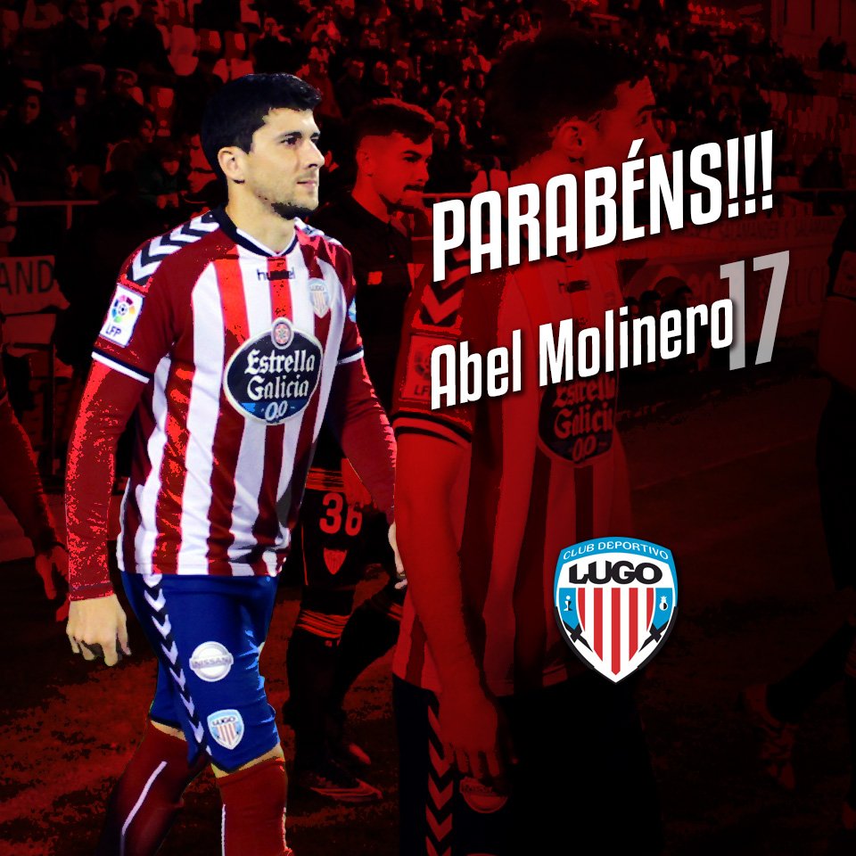 Hoxe felicitamos a Abel Molinero <a href="/AbelMolinero/">Abel Molinero</a> polo seu cumpreanos! 27!
Parabéns!
#ForzaLugo