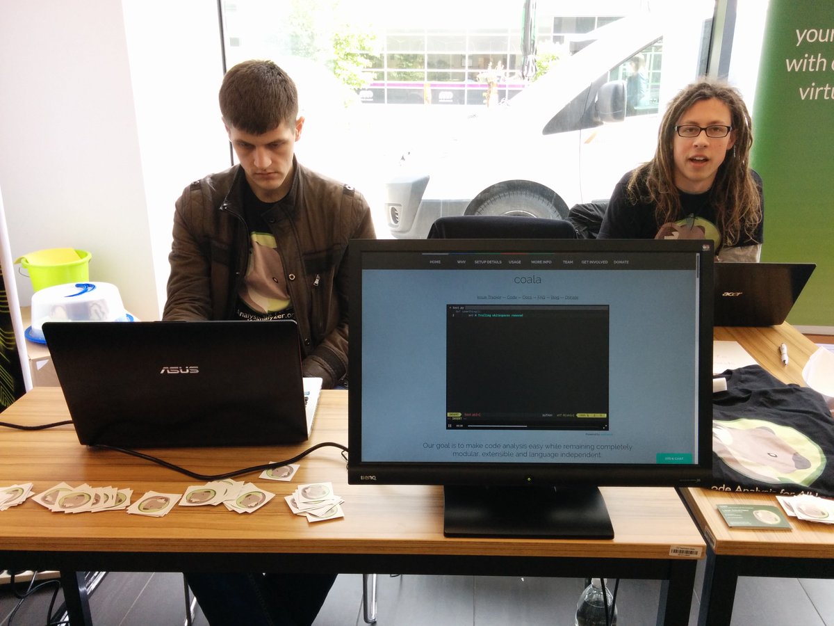 coala_io's tweet image. #coala_analyzer people preparing a release at @linuxwochen #LWW16