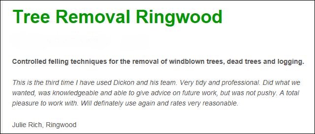 See what nice things our clients in #Ringwood say #tree #hedge work ow.ly/4n90Jm