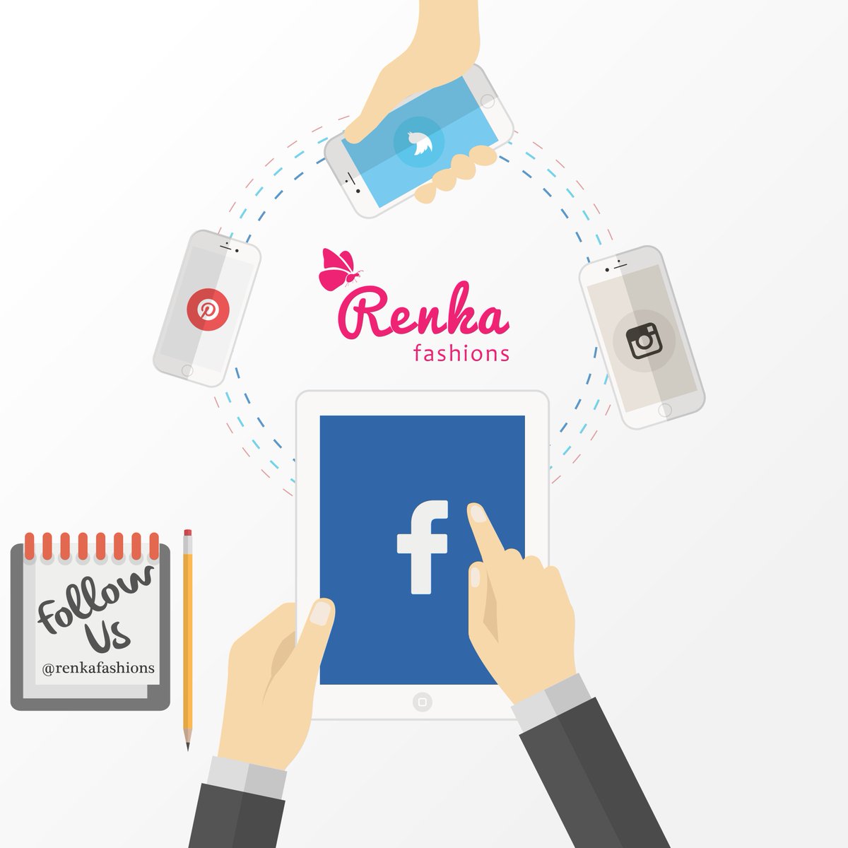 Follow us -
Instagram- instagram.com/renkafashions
facebook - facebook.com/RenkaFashions/
Pinterest -in.pinterest.com/renkafashions