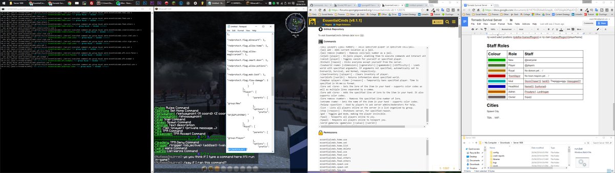SquizzFilms's tweet image. The screen of a developer... #TornadoSurvivalMod #ServerDevelopment #Minecraft #Gaming #PickleHosting #SquizzFilms