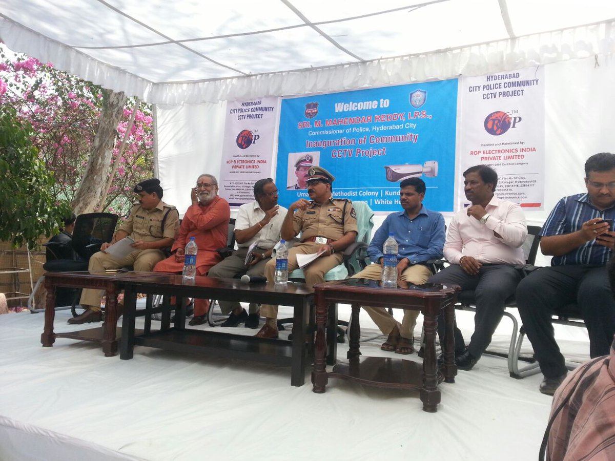 hydcitypolice's tweet photo. Inauguration of CCTV cameras in Panjagutta PS limits.
A #safecolony,A #safecity #Hyderabad #CCTV #surveillance https://t.co/oYUdYgHeFk