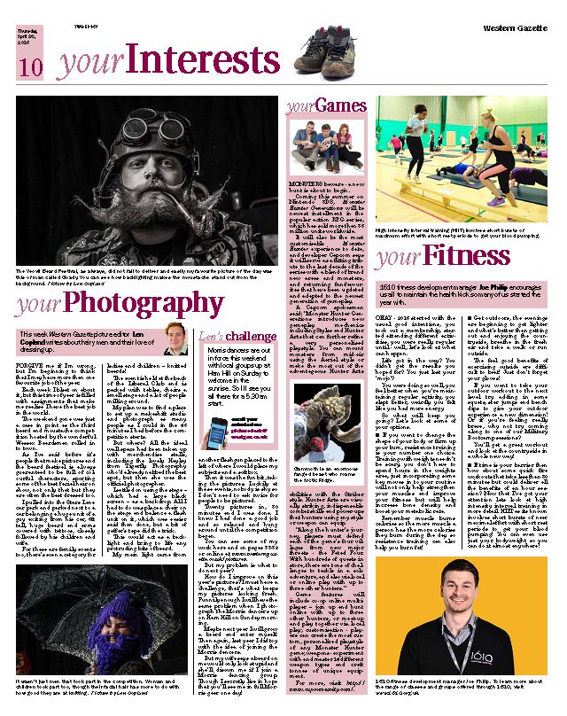 My Len's Lens column is about the @WessexBeardsmen comp in #Yeovil too. Online to read later