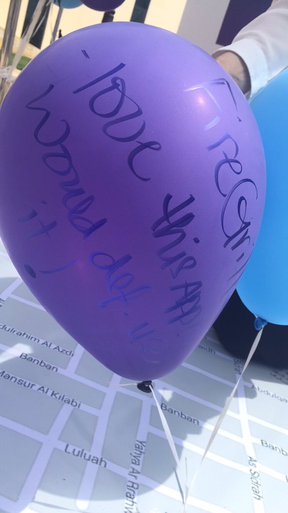 GoPinKSA's tweet photo. Come and customize your own balloon at GoPin's event! 🎈🎈💜💙 https://t.co/OH1bkfcLv3