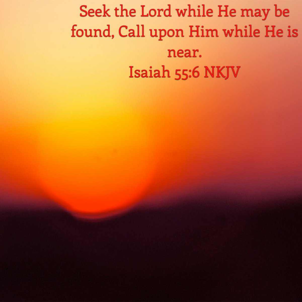 arenewedspirit's tweet image. Seek the Lord while He may be found, Call upon Him while He is near.
Isaiah 55 NKJV
bible.com/114/isa.55.6.N…