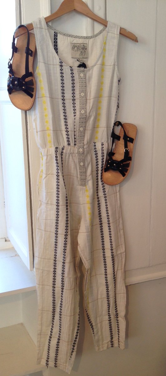 rubyandtallulah's tweet photo. We love this outfit!  #aceandjig jumpsuit paired with the #isabelmarantetoile Jeana sandals https://t.co/oCrpPyUpM4