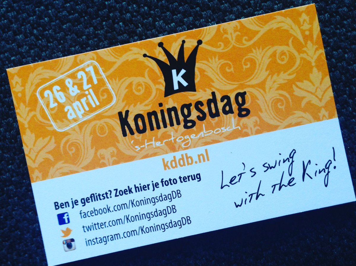 Ben je geflitst? Zoek je foto terug op Facebook! Ze komen zo snel mogelijk online! 📸 #KoningsdagDB