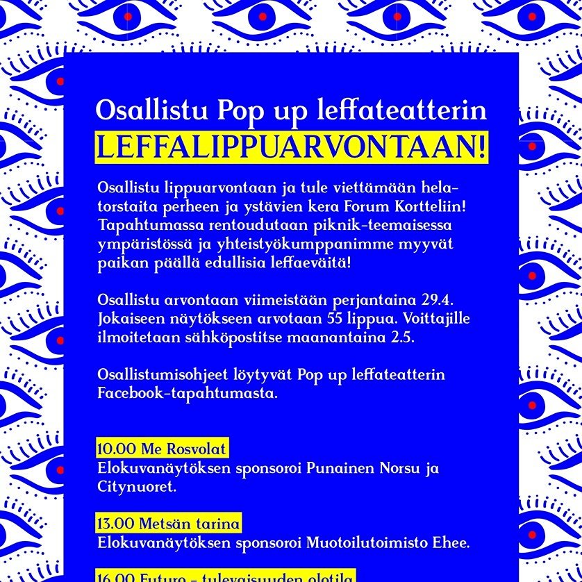 TurkuDesign's tweet image. Osallistu TDF:n leffalippujen arvontaan yksityistilaisuuteen facebook.com/events/2596477…
#tdf2016  #turku #visitturku