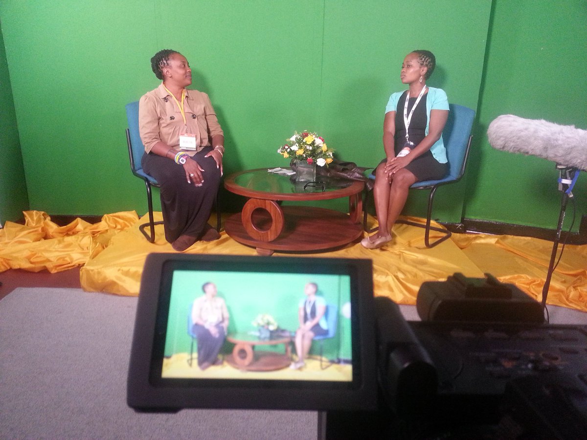 patphiri's tweet photo. We found the #ZimDigital stand &we monkeyed about in front of the fancy cameras #TradeFair2016 cc @ngizwakele @ZITF1 https://t.co/KklrI2YpN2