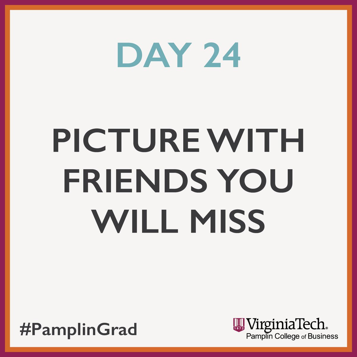 People may separate, but friendships can last forever. Show us who you'll miss after college!  #PamplinGrad