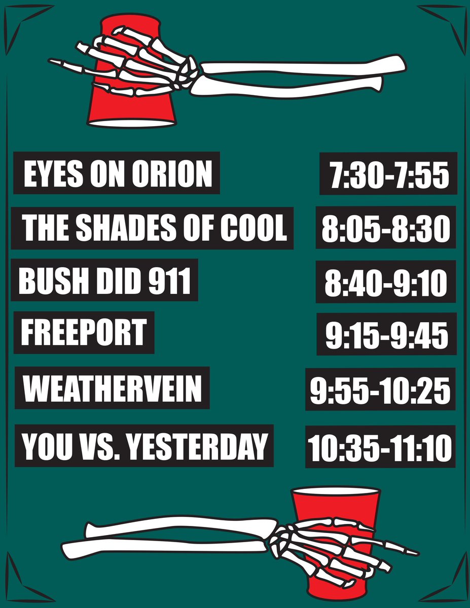 We're throwin a party this weekend in dayton &amp; a lot of our good friends are playing with us. come jam &amp; sing along
