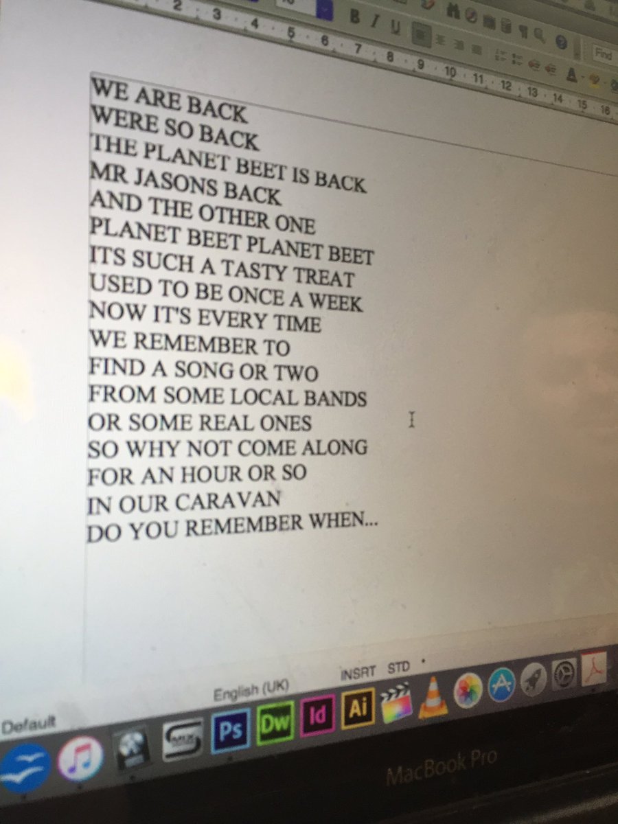 Show 1 intro lyrics