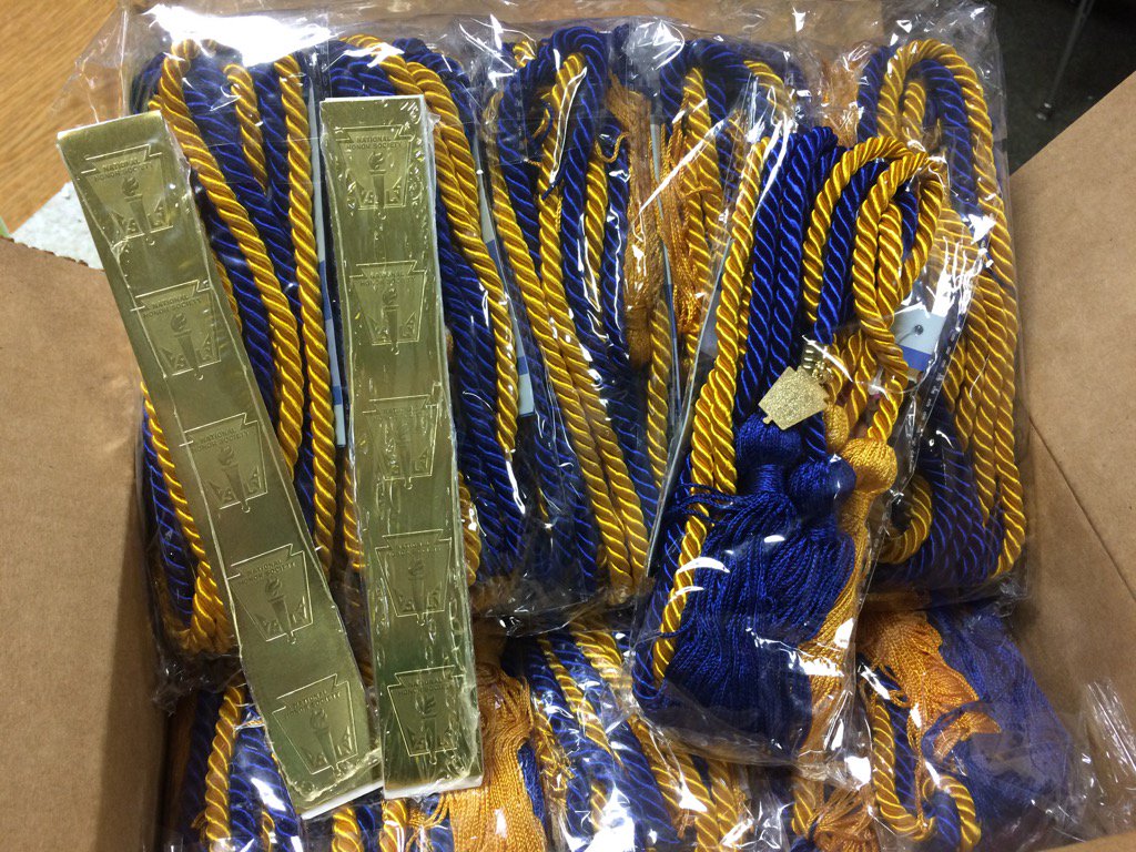 KellyBreunig's tweet photo. .@NHSAmherst seniors- cords &amp; diploma seals just got delivered! Pick up info at mtg tomorrow! @SteeleBioTS https://t.co/S5xAqJzmhW