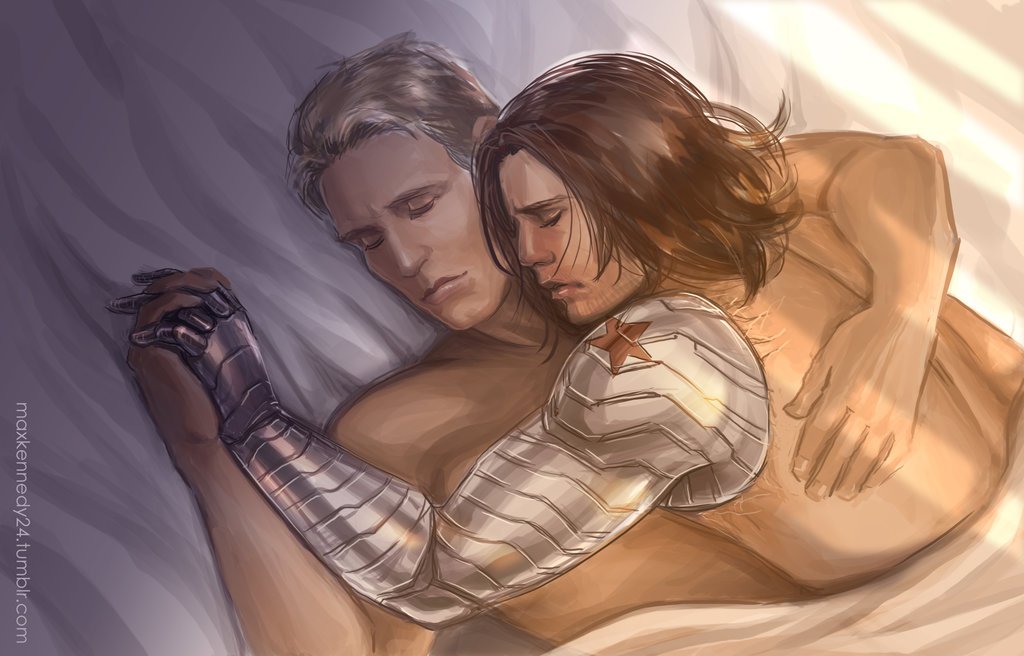 The 17 hottest fan works of art that imagines Captain America and Bucky as ...