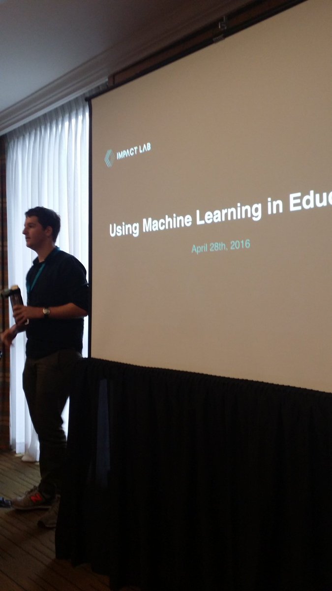 AnnaDilernia's tweet photo. @hunter_owens from @TheImpactLab on changing student outcomes using Analytics and Machine Learning #DoGoodData2016 https://t.co/3JWkkJ8c6U