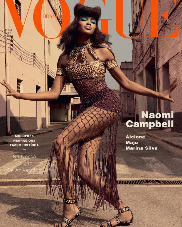 KOKO_TV's tweet photo. #BlackIssue: Supermodel #NaomiCampbell is #natural beauty for @VogueBRoficial cover https://t.co/cssCQGtMMg #Brazil https://t.co/V8xG8TcfyX