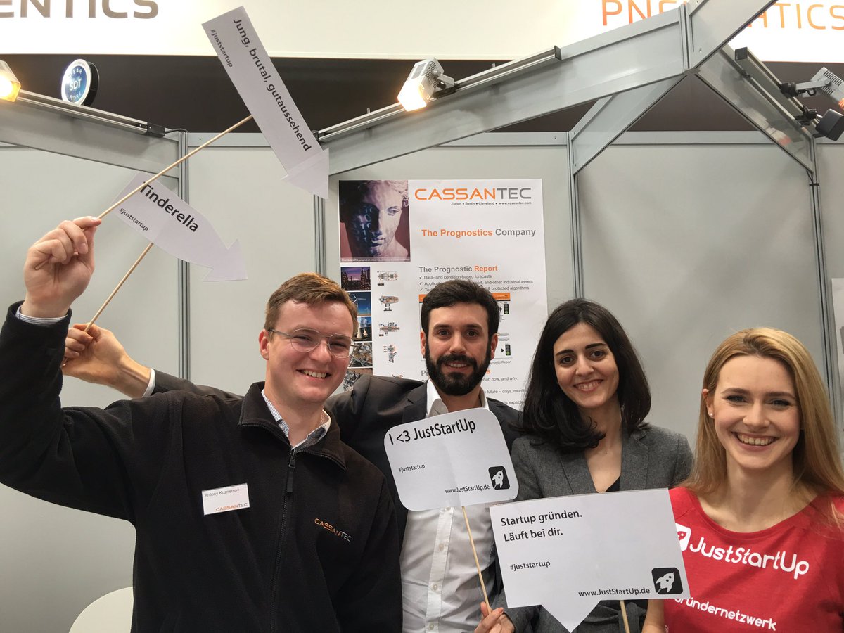 JustStartUp_de's tweet photo. Geiles #startup mit innovativem Produkt @Cassantec #HM16 #juststartup https://t.co/t856T2LVqT
