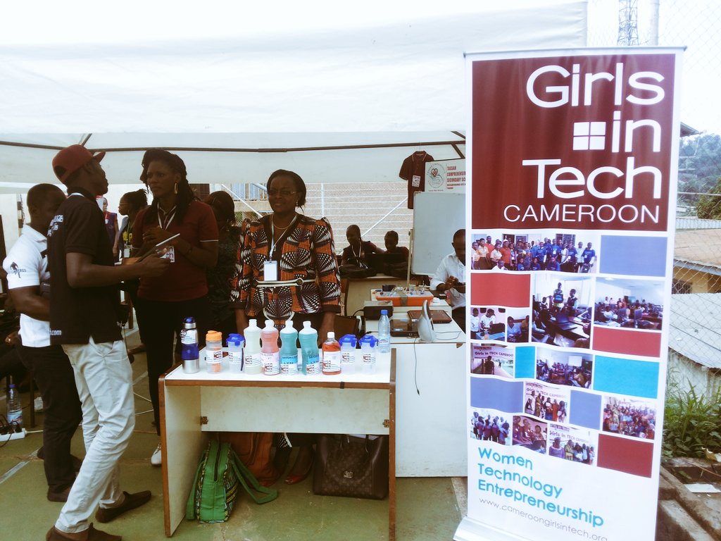 cws_alumni's tweet photo. All set for today's #GirlsinICTDay #ENSPT Yaoundé @MincomCameroun @MinepatCameroun @MINPOSTEL2035 @UKinCameroon https://t.co/0xGfDLJ2Ei