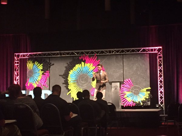 __SOTR__'s tweet photo. Yesterday: @sethmattison owning the stage for @salemchamber #leadempowered (photo cred. @MorganSund) https://t.co/TD0zGTBcGz
