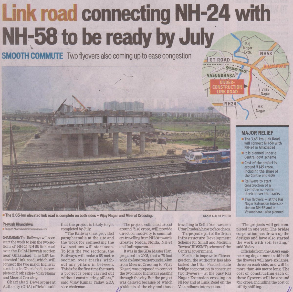 samridhi_realty's tweet photo. The 3.65-km elevated link road will connect the two major highway stretches in Ghaziabad.
https://t.co/RxevyPWFi9 https://t.co/bo4fY3DkKX