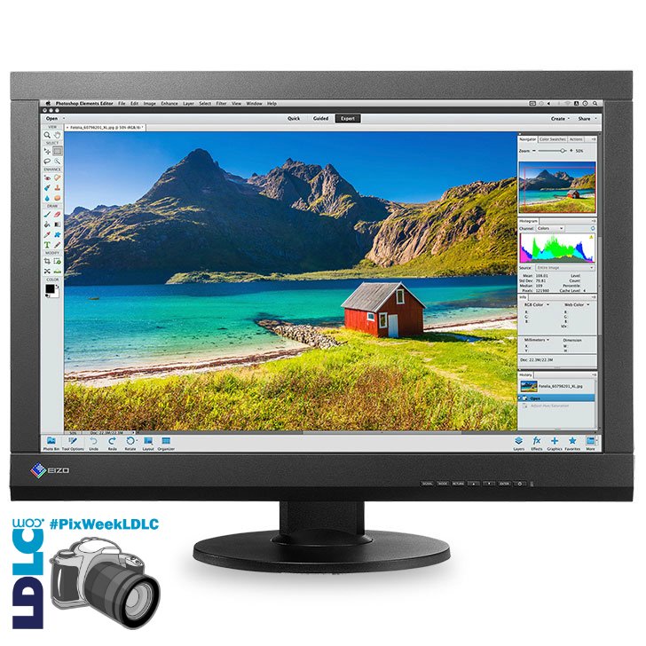 LDLC's tweet photo. #PixWeekLDLC [ZOOM SUR] 🔎 L'Écran EIZO ColorEdge CS240-BK (à gagner sur notre page !) 👉 https://t.co/vIuKwJtCFy https://t.co/qZ7UN8Hv77