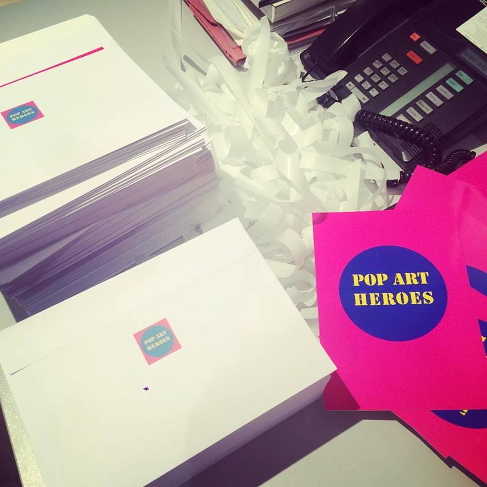 Preparing mailing for our next exhibition #PopArtHeroes, #Workinprogress #Staytuned <a href="/WhitfordFineArt/">Whitford Fine Art</a> !