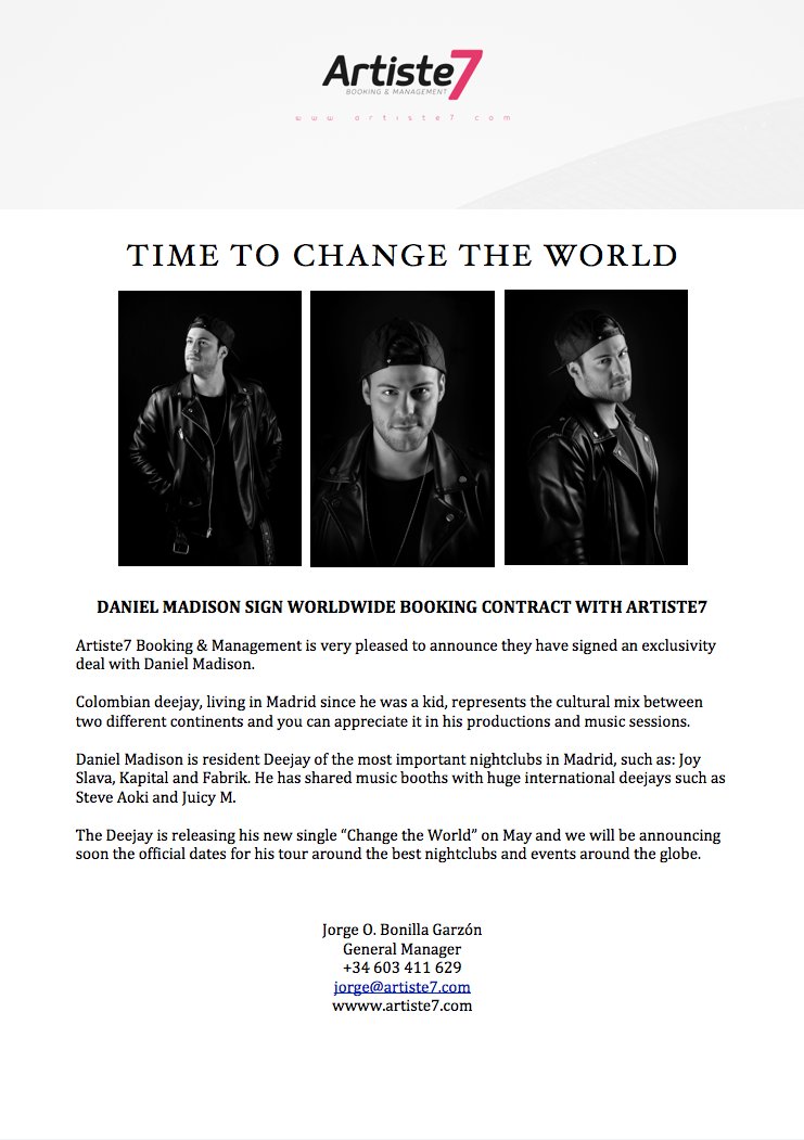 <a href="/Artisteseven/">Artiste 7</a> announce big collaboration with <a href="/EnvimusicSpain/">Envimusic España</a> and <a href="/DANMADISONMUSIC/">DANIELMADISON</a>