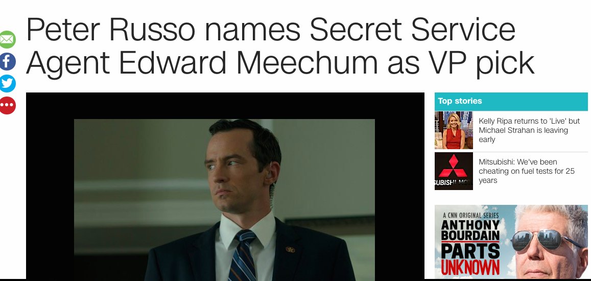 Peter_Russo_'s tweet photo. We are proud to announce esteemed SS Agent @Edward_Meechum_ to be our running mate. Picture is of CNN article. https://t.co/iOfOXAzMPo