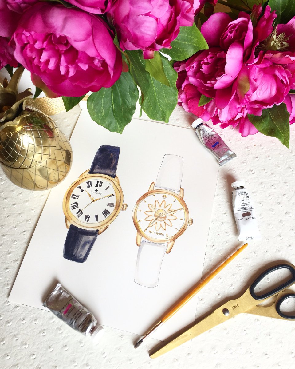 Looking forward to celebrating <a href="/katespadeny/">kate spade new york</a> watches with live illustration tonight at #789madison