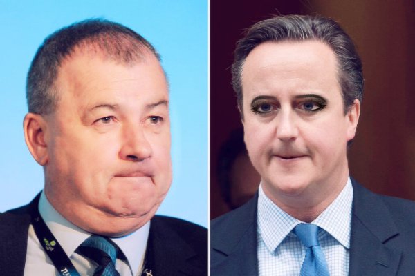 Sambo9277xx's tweet photo. @DavidCameron_MP hi dave I done this for you. Ive gone for the goth look to highlight your dark destroyer side https://t.co/9Z03EYYLBj