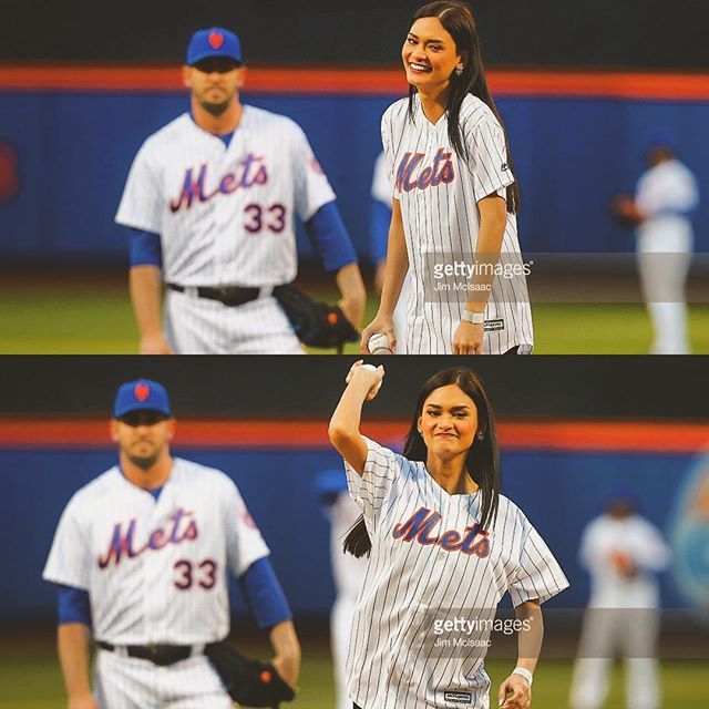 MsUniverseCrown's tweet photo. Game face ON! ❤️🙈 Pia at the baseball field! ⚾️#PiaWurtzbach | #queen | #stunner |#country | #Philippines | #Pilipi… https://t.co/PmId5zUzzE