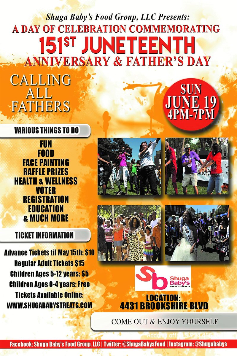 ShugaBabysFood's tweet photo. Come get you groove on and your grub on June 19th 4-7pm.  Advance tickets on sale now. https://t.co/JTerwCmrj7