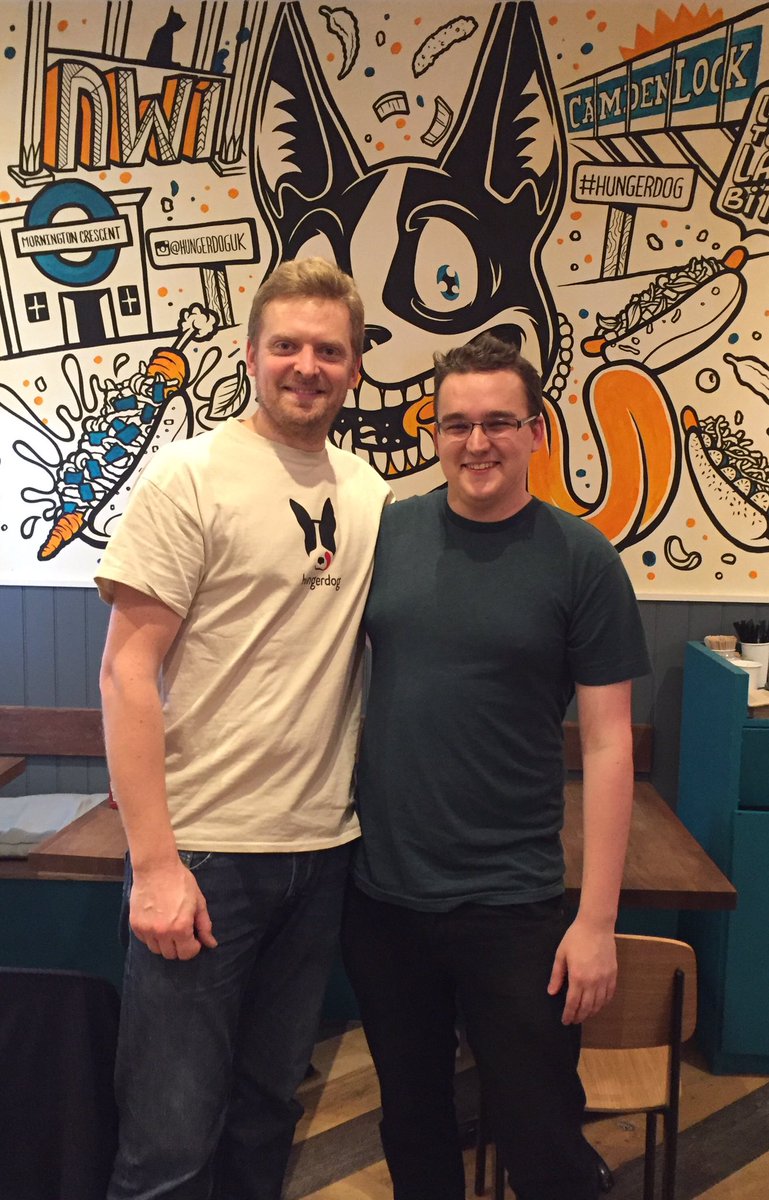 hungerdog's tweet photo. Record holder of eating 7 #hotodogs is leaving #Camden :( Who's gonna beat his record?! https://t.co/Vk8xskEUOL
