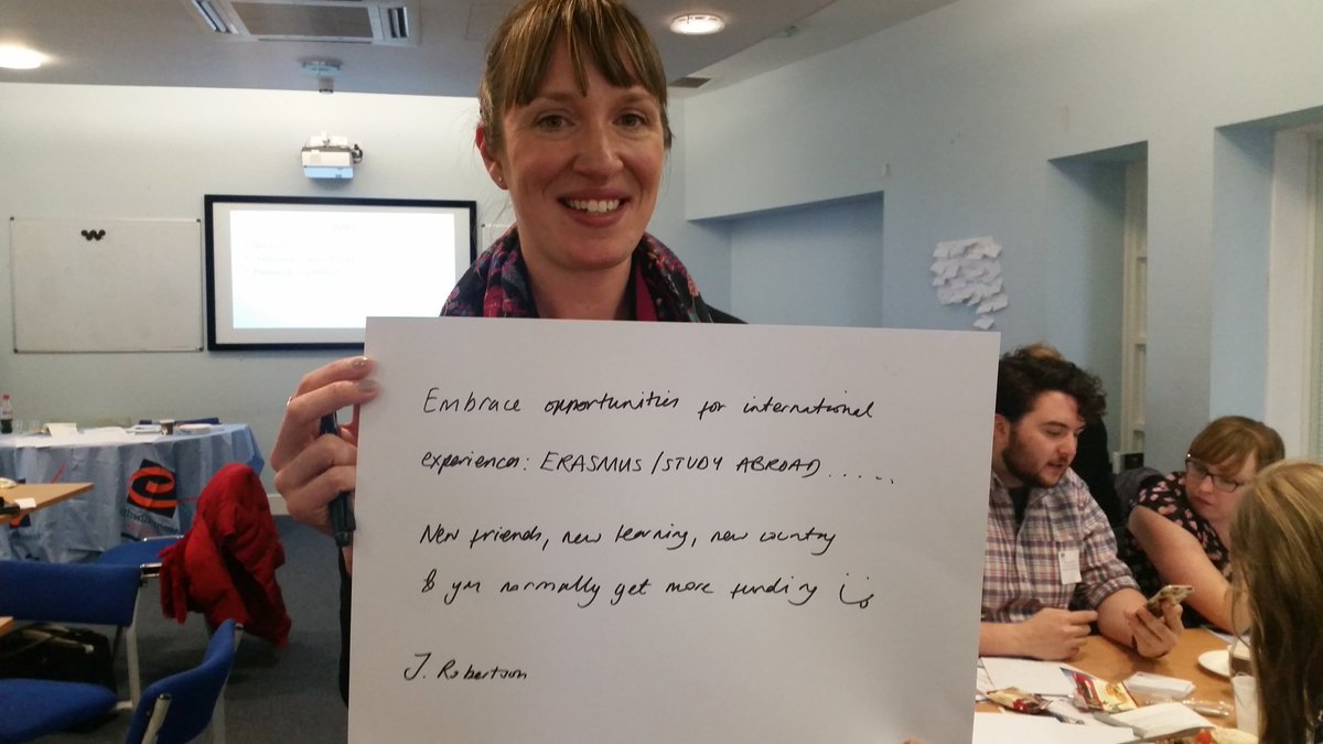 THEMEStweets's tweet photo. .@JenRUoG shares the advice she'd give her younger self. #ETstudents https://t.co/R1dK0wq2q4