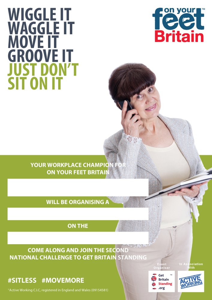 getGBstanding's tweet image. Sign up still open! Let's get more and more involved to #SitLess #StandMore #MoveMore #MoveMoreMore  #OYF16