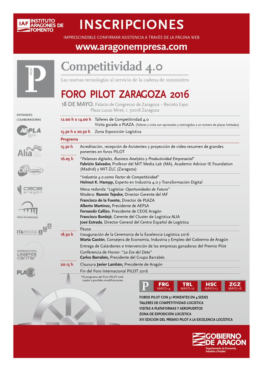 AragonEMPRESA's tweet photo. #foropilot #Zaragoza 18/5 @cellogistica + #clusterAlia + @carlosbarrabes https://t.co/9qMFKOg5UL https://t.co/IjaaQESiDL