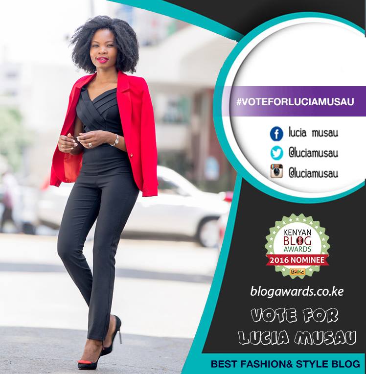 rickarani's tweet photo. "Dress for the job you want not the one you have".  #VoteForLuciaMusau for best fashion &amp; style blog. #BAKEAwards https://t.co/tzODsGtwaA