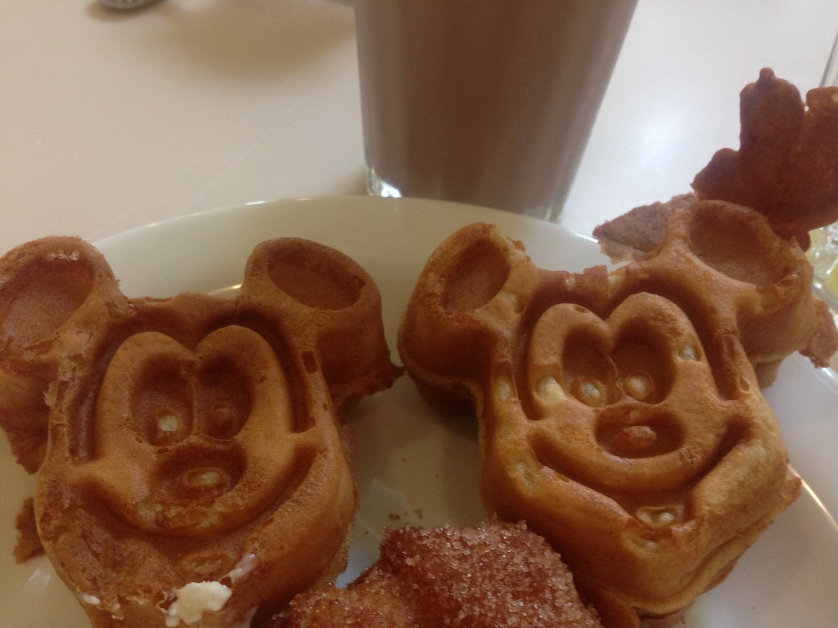 Mickey waffles at Crystal Palace in the Magic Kingdom. YUM! <a href="/OfficialPalate/">Palate App</a>