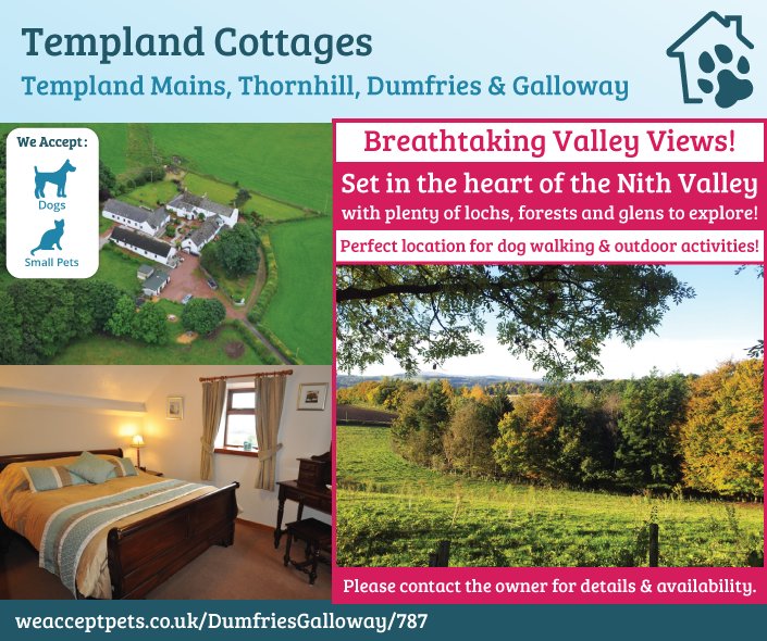 WeAcceptPets's tweet photo. #TemplandCottages are near the #RiverNith with spectacular views down the #NithValley.
https://t.co/y0ZK2iIAVb https://t.co/3UJb9VapJN