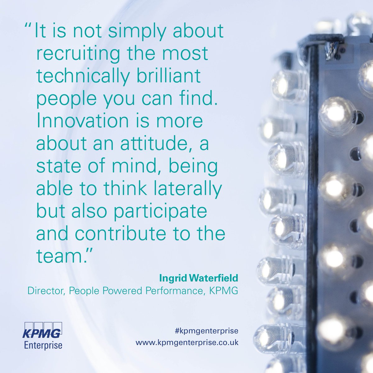 kpmguk's tweet image. Our @IngWaterfield believes that innovation needs cultivating, it doesn't just happen: kpmg.co.uk/creategraphics…