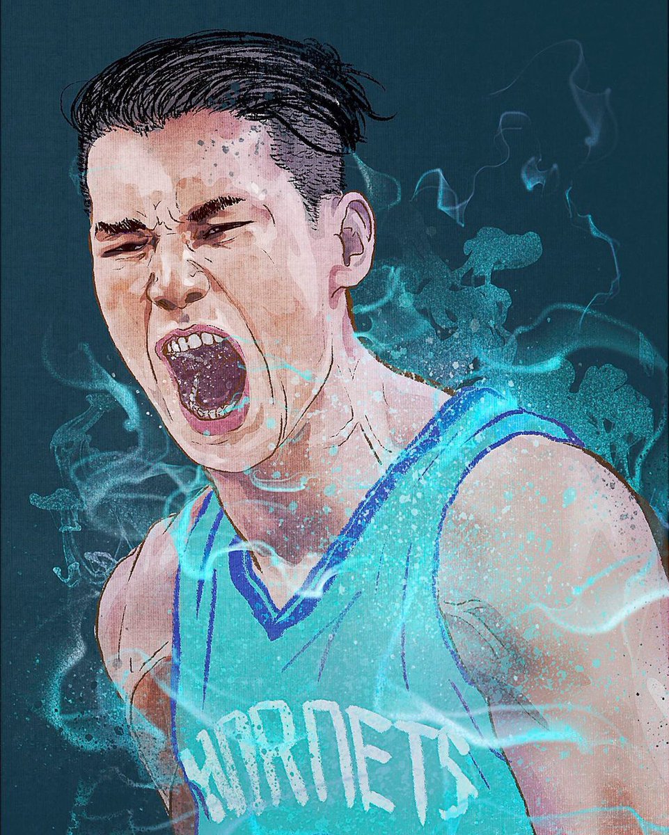 Inky Illustration Nba Player Jeremy Lin Jlin7 Artwork By Yu Ming Huang T Co 8hzlgav2du Illustrator Illustration