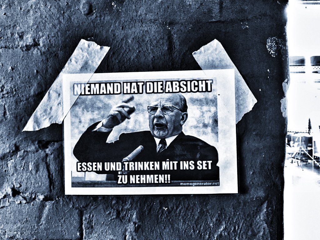 Drehtag in Münster, endlich mal wieder!
In einem Schloss hat natürlich kein Catering was verloren!