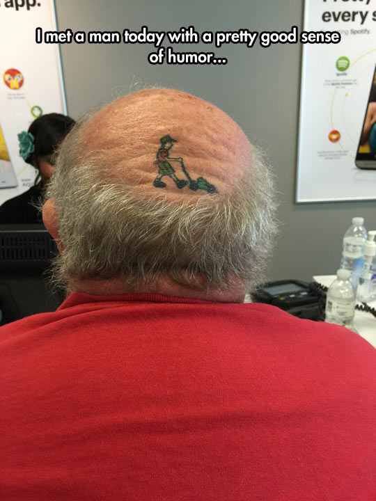TheMetaPicture_'s tweet photo. Always Be The First To Laugh At Yourself
#themetapicture #metapicture #oldman #funny #tattoo https://t.co/G6X8qMEFEt