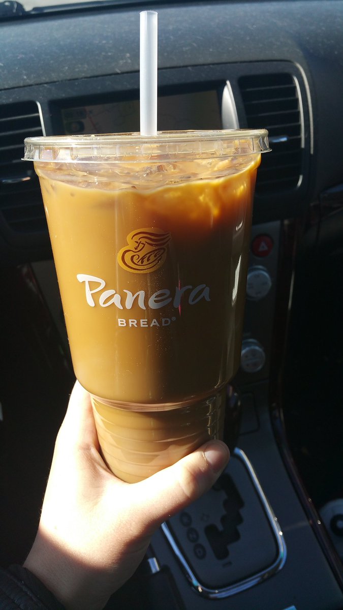 PSA: The large iced coffees from <a href="/panerabread/">Panera Bread</a> are sized for anyone with a caffeine addiction.