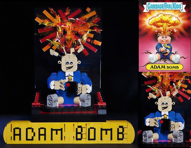 BrothersBrick's tweet photo. Adam Bomb explodes in LEGO https://t.co/w5spYReq34 https://t.co/IHwQSQj5Lz