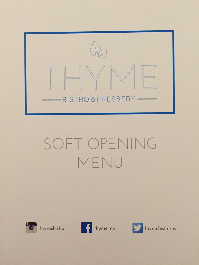 Now Open with a soft opening Menu