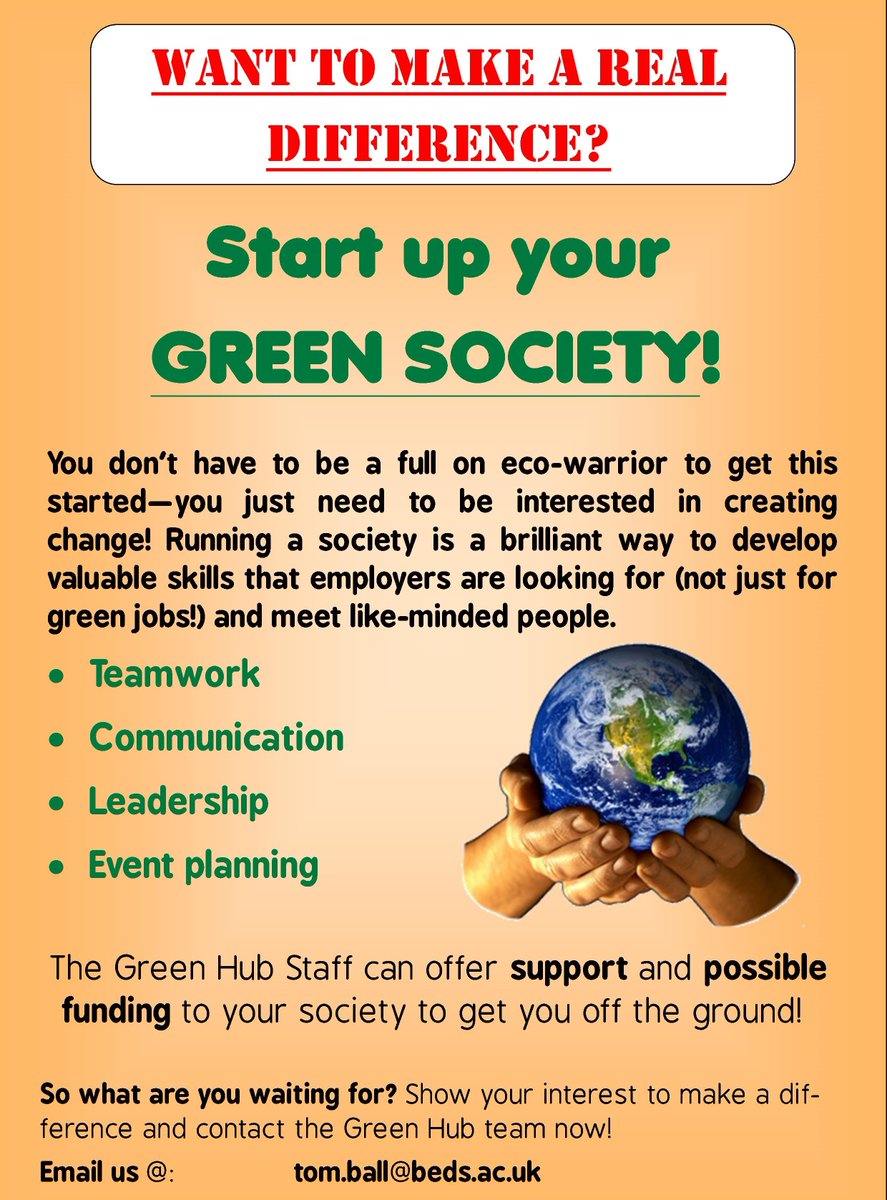Make your university experience more than just a degree. 

Get in touch to start a society! :)