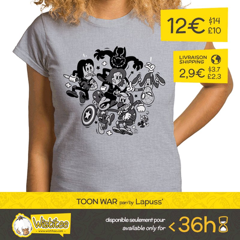 Somelakedude's tweet photo. Moins de 36h pour acquérir mon t-shirt #ToonWar Après je vous fous la paix. #CivilWar https://t.co/nYzKQwUT7B https://t.co/pFTUyblfx0