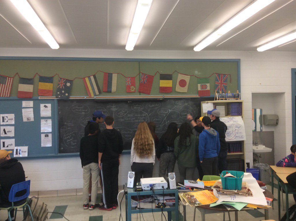 e_lootsma's tweet photo. @RotmanIThink students adding connections to causal model. @RKuncHWDSB @NFHStudentLife https://t.co/C6iyuvdbE9